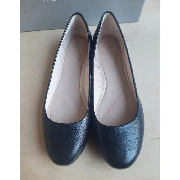 Rockport Adiprene By Adidas Black Leather Flats - Picture 7 of 14